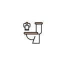 Icône qui représente la décoration intérieure de vos toilettes en ligne