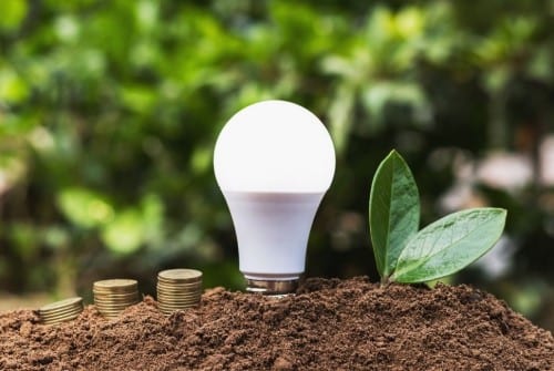 Image montrant une ampoule led pour représenter les économies d'énergie